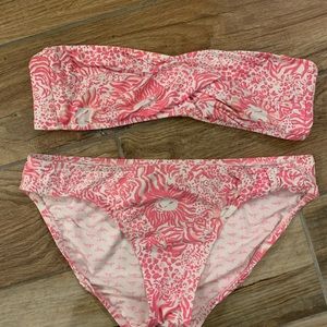 Lilly Pulitzer pink Get Spotted bikini M